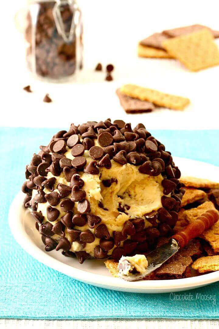 Easy Chocolate Chip Cookie Dough Cheese Ball Recipe