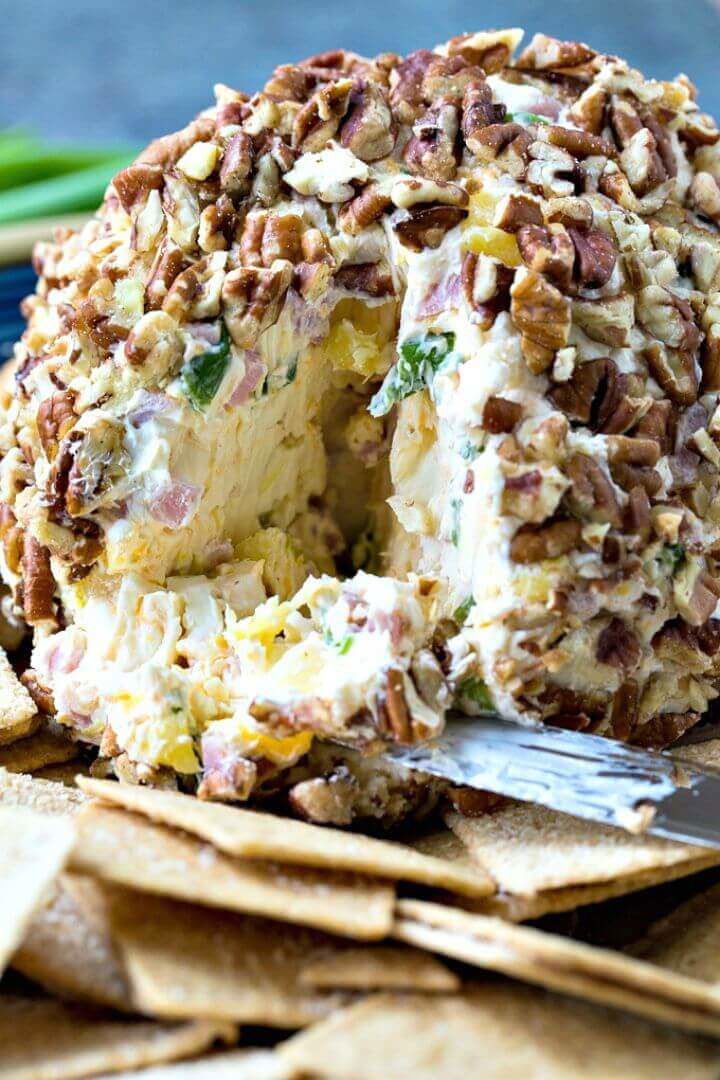 Make Pineapple and Ham Cheese Ball Recipe