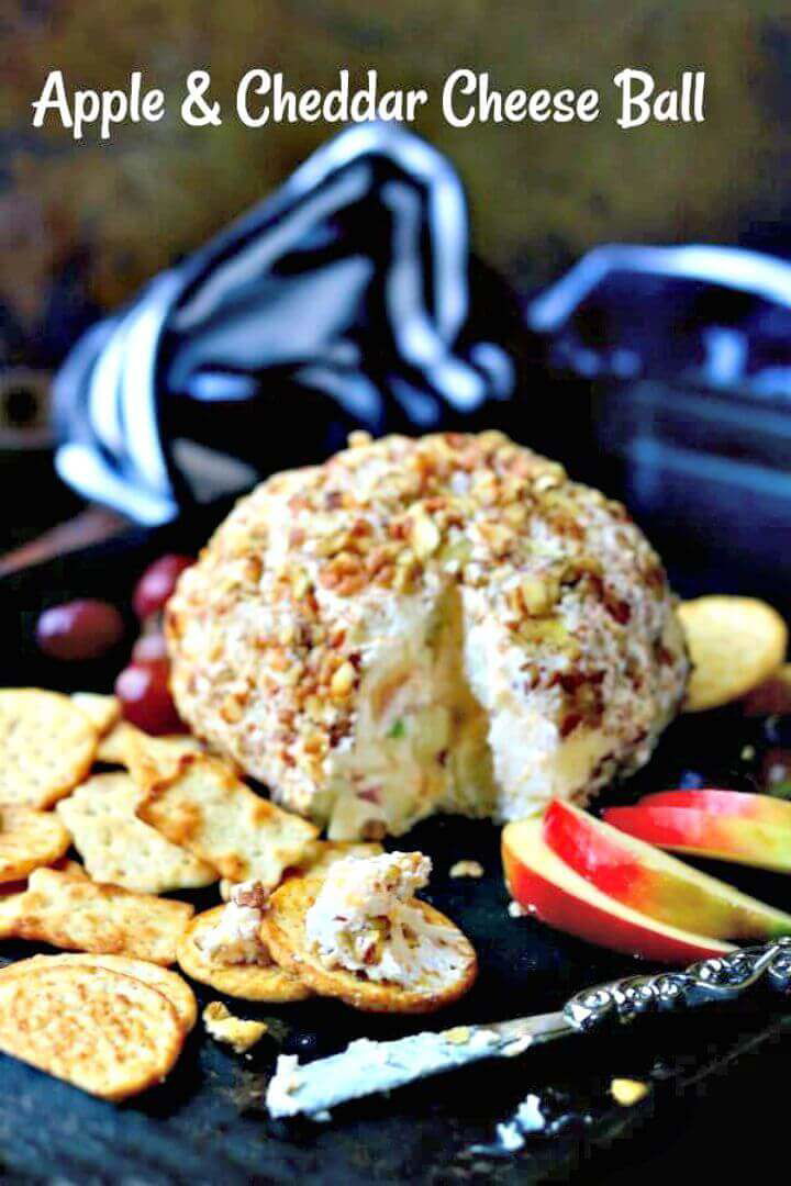 Make Apple Cheddar Cheese Ball Recipe