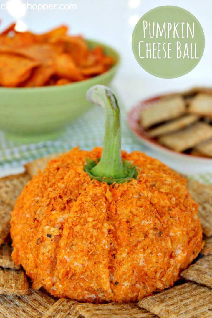 Easy to Make Nacho Pumpkin Cheese Ball Recipe