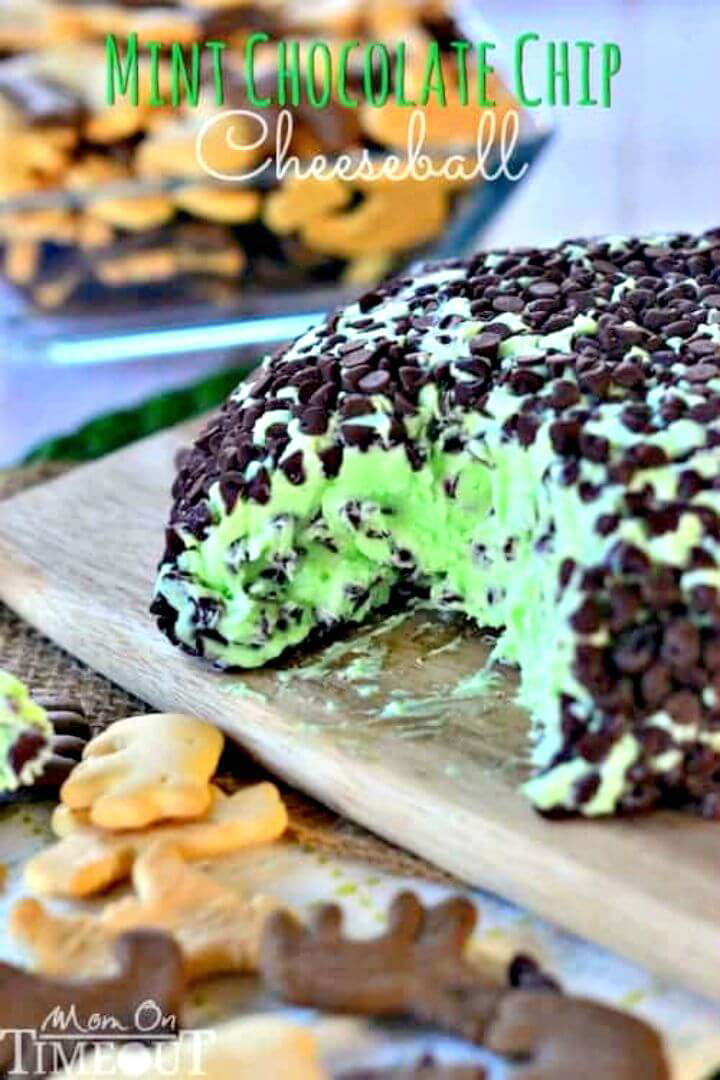 Mint Chocolate Chip Cheese Ball Recipe