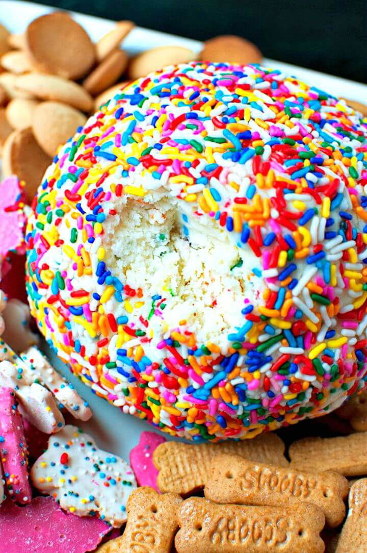 Cake Batter Cheesecake Cheeseball Recipe