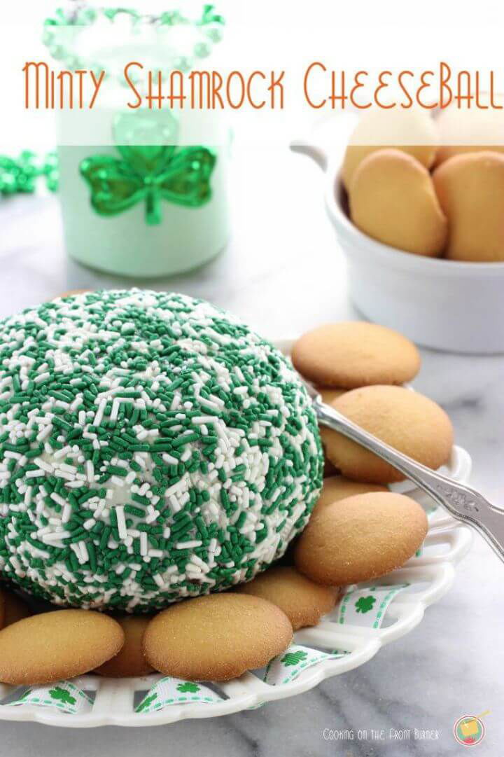 How to Make Minty Shamrock Cheese Ball