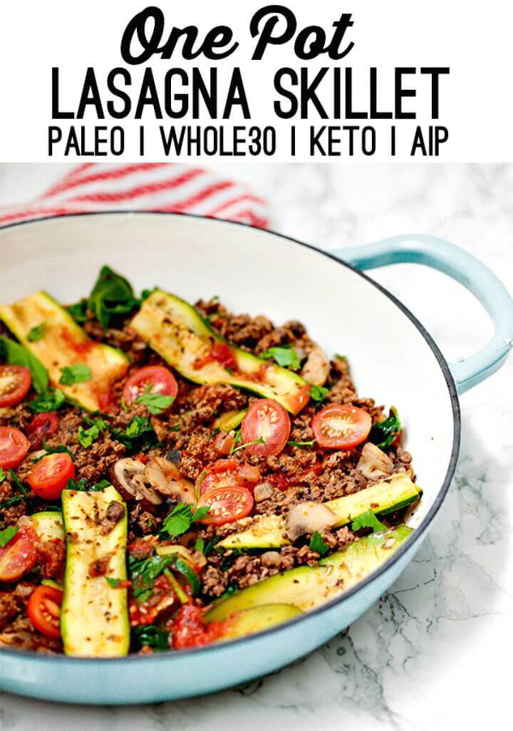 Paleo One Pot Lasagna Skillet Recipe