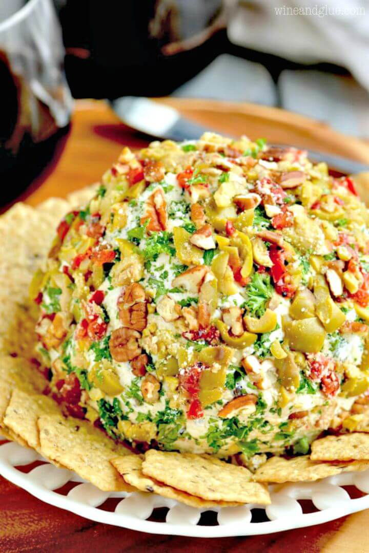 Easy Olive Cheeseball Recipe