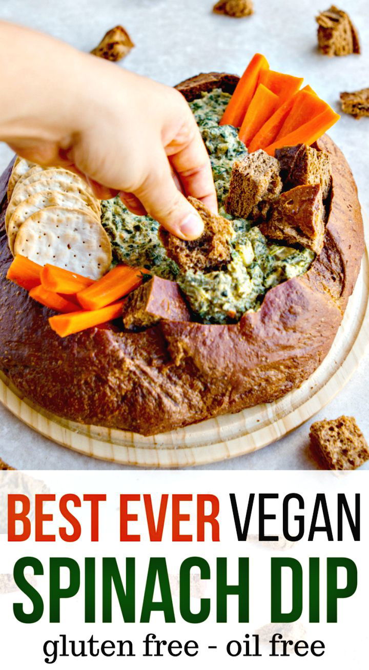 Best Ever Homemade Vegan Spinach Dip Recipe