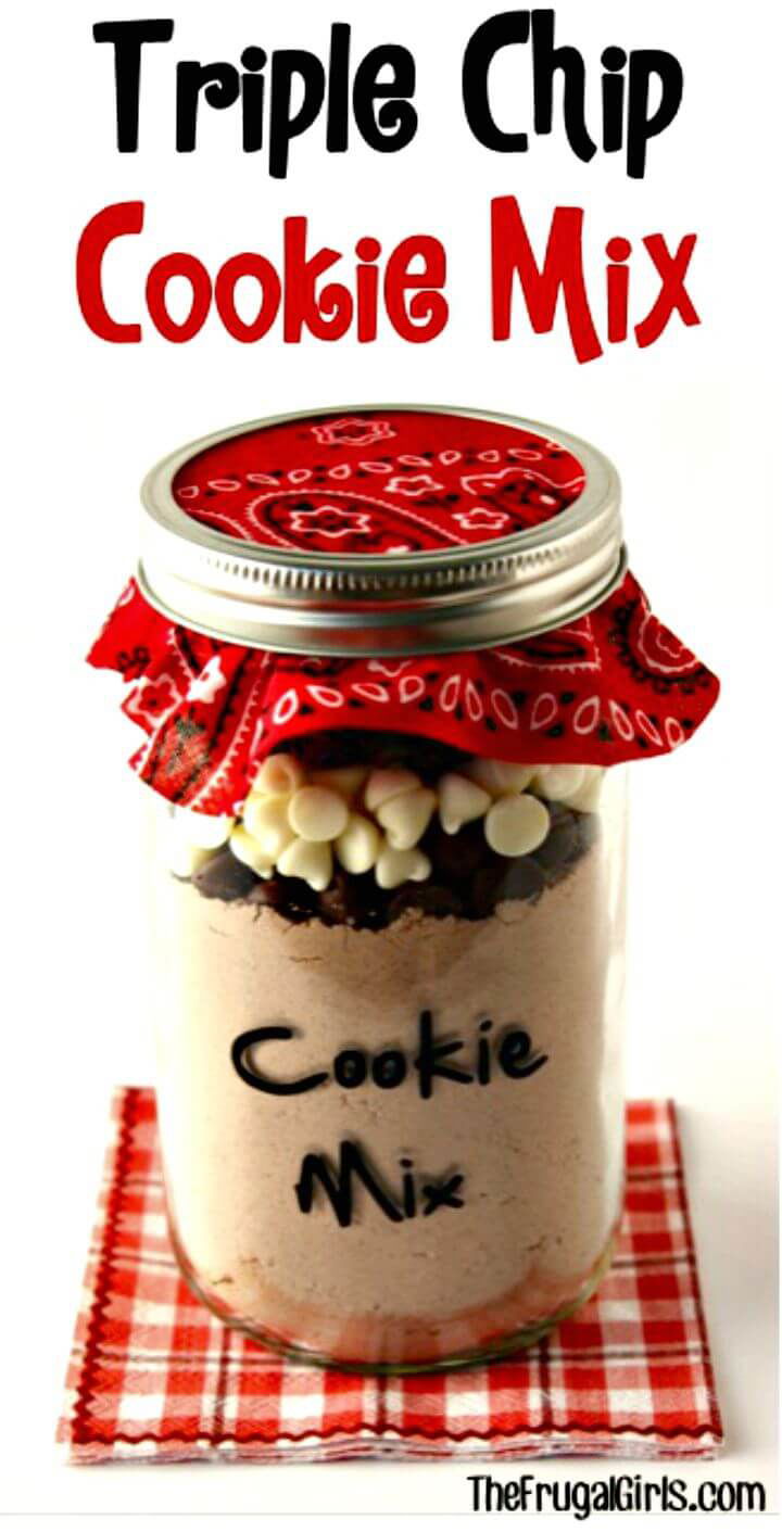 Flavorful Triple Chip Cookie Mix in a Jar Recipe 