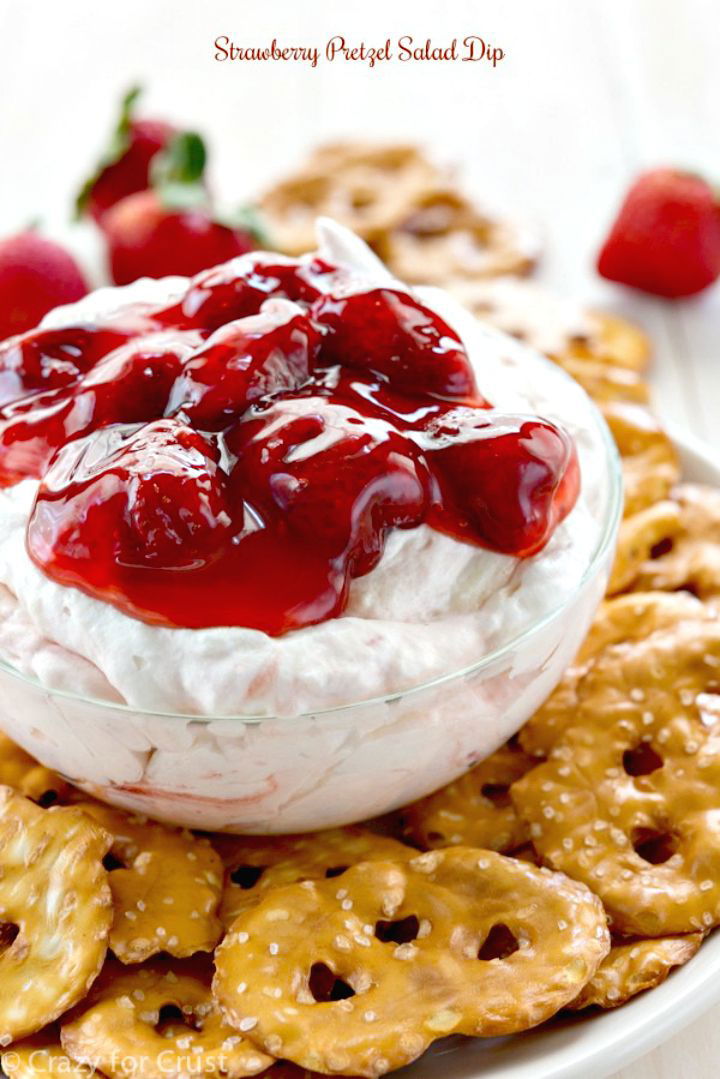 Delicious Strawberry Pretzel Salad Dip Recipe