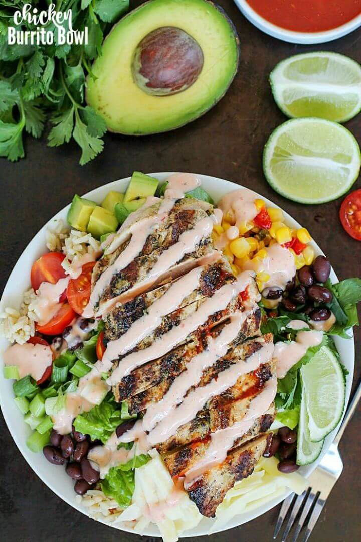 Healthy Grilled Chicken Burrito Bowl Recipe