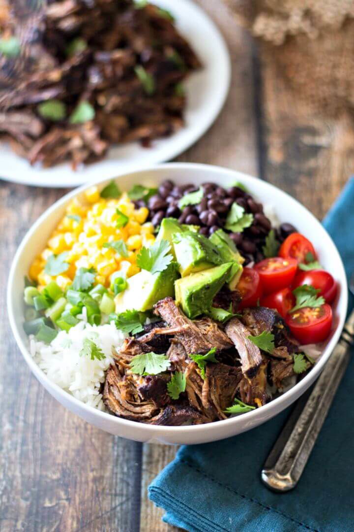 Easy Barbacoa Beef Bowls