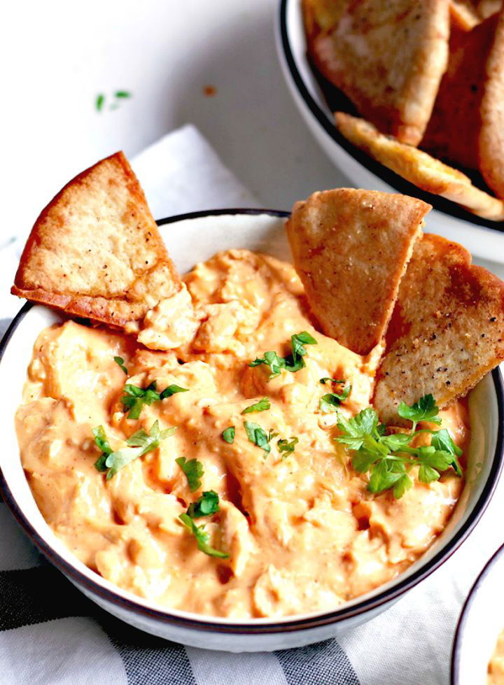 Easy Creamy Buffalo Chicken Dip Recipe