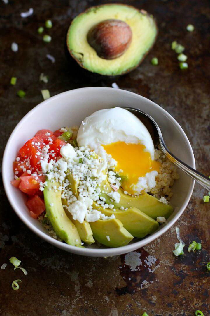 Quinoa Avocado Breakfast Bowl Recipe