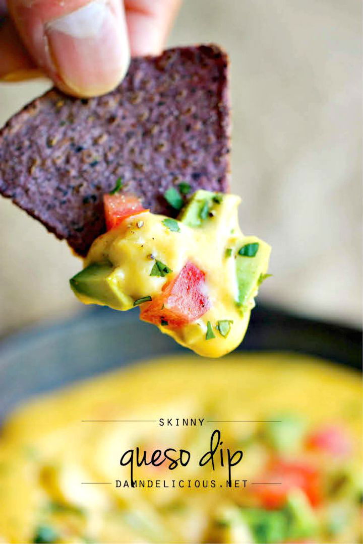 Guilt free Skinny Queso Dip Recipe