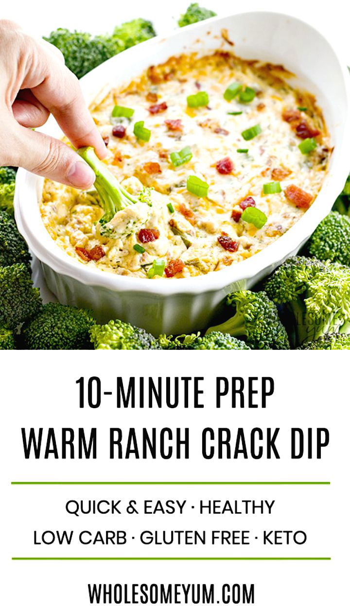 Healthy Warm Ranch Crack Dip Recipe