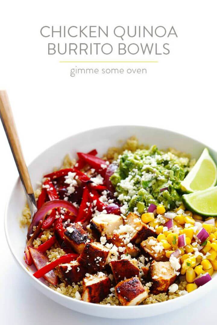 Make Chicken Quinoa Burrito Bowls