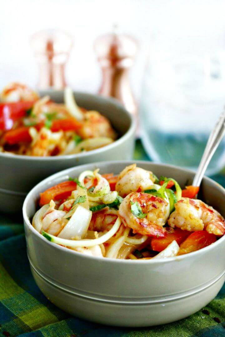 Cajun Garlic Shrimp Noodle Bowls Recipe