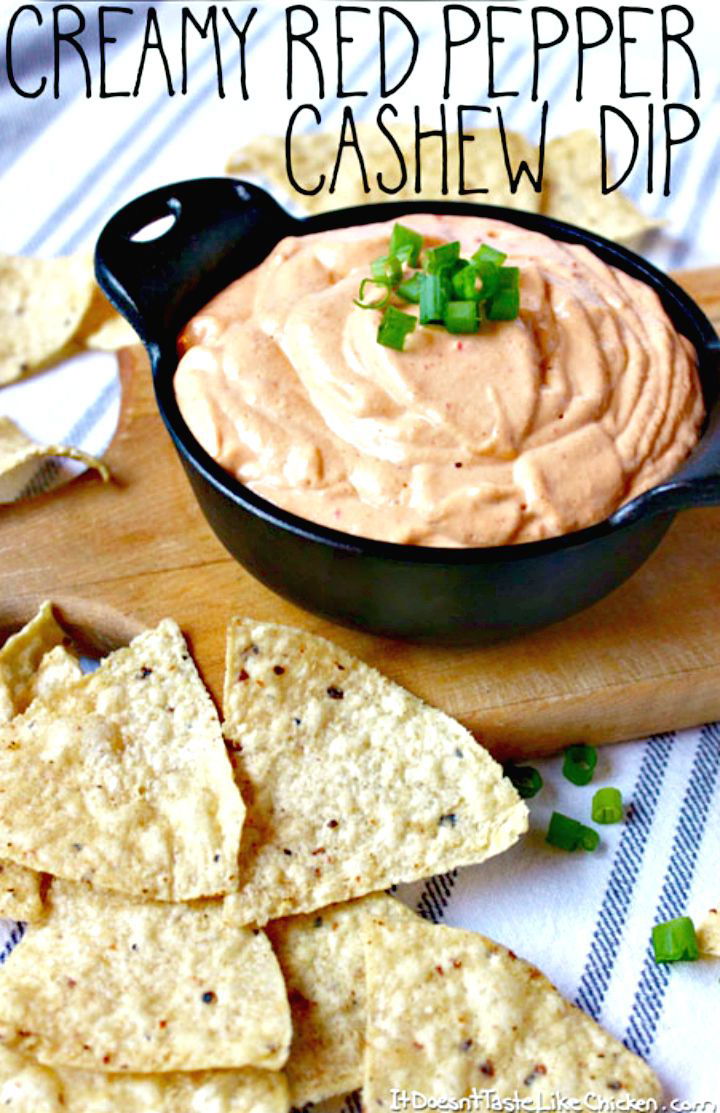 Prepare Creamy Red Pepper Cashew Dip Recipe