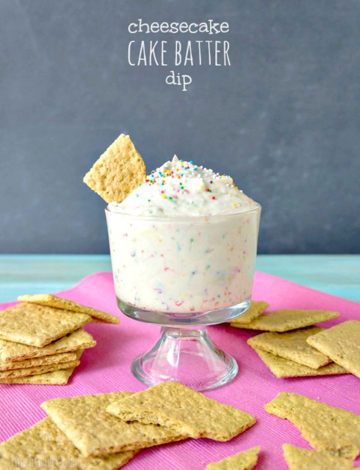 Quick Cheesecake Cake Batter Dip Recipe