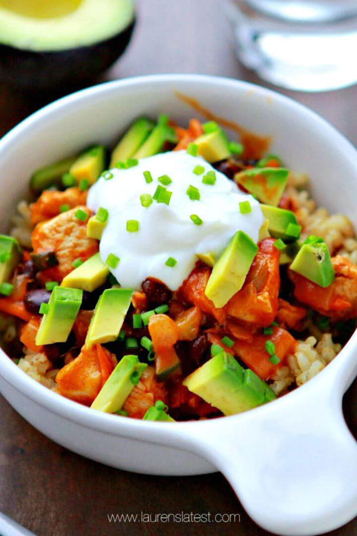 Healthy Chicken Enchilada Bowls Recipe