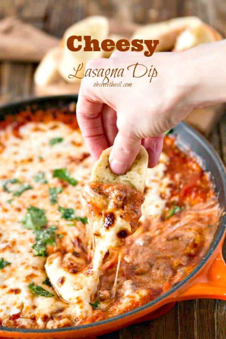 Quick and Easy Cheesy Lasagna Dip Recipe