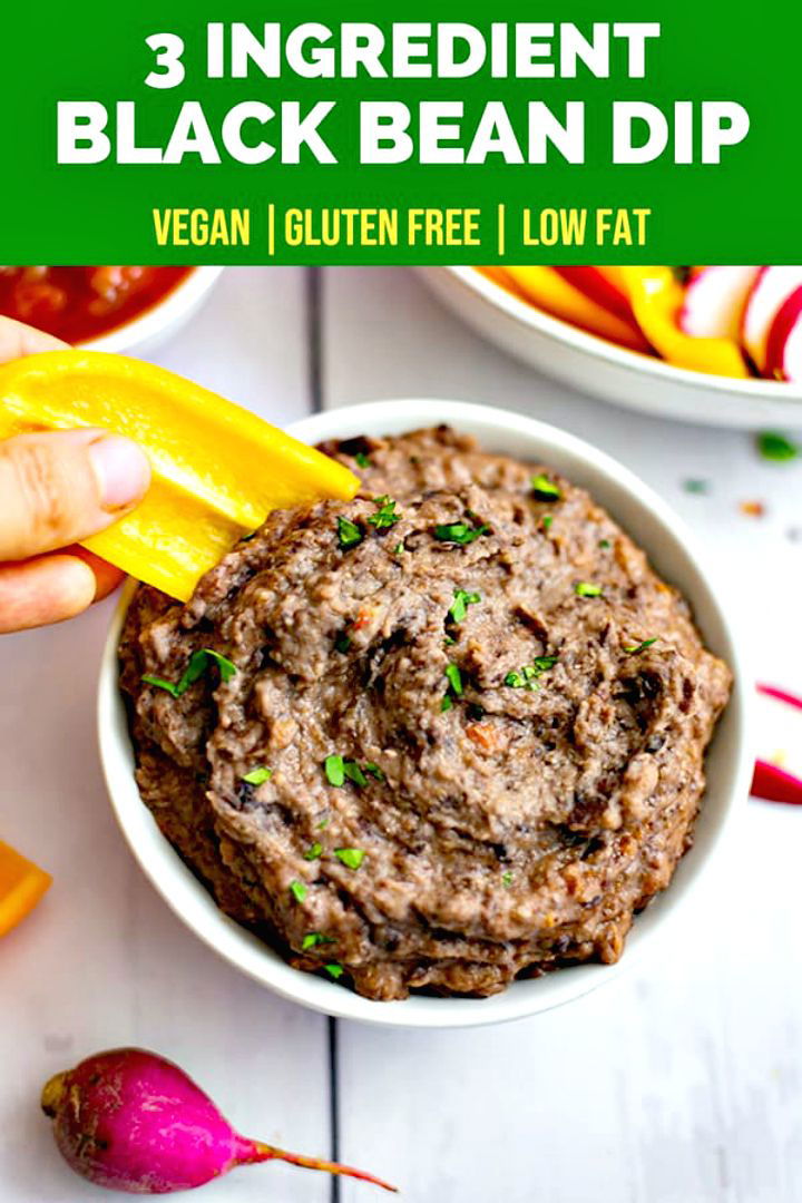 Simple Ingredient Black Bean Dip Recipe