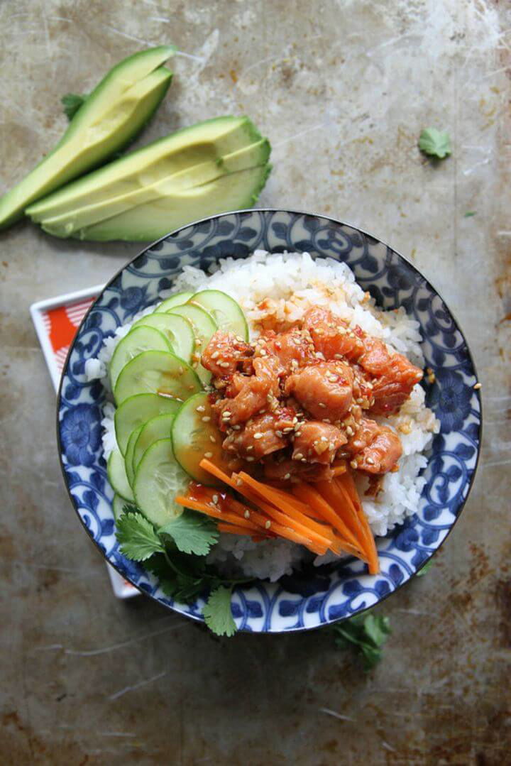 Tasty Salmon Sushi Bowl Recipe