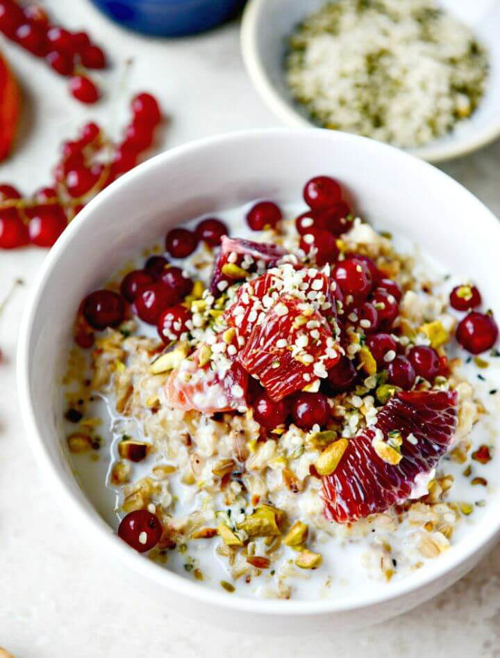 Tasty Butter-toasted Oat Breakfast Bowls